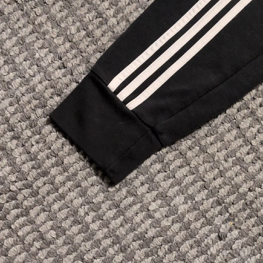 Adidas Black Joggers with White Stripes - Picture 5 of 9